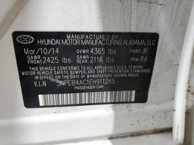 Photo 12 VIN: 5NPEB4AC1EH911285 - HYUNDAI SONATA 