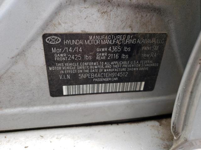 Photo 11 VIN: 5NPEB4AC1EH914512 - HYUNDAI SONATA GLS 