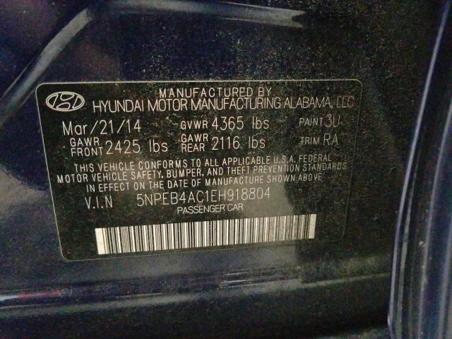 Photo 9 VIN: 5NPEB4AC1EH918804 - HYUNDAI SONATA GLS 