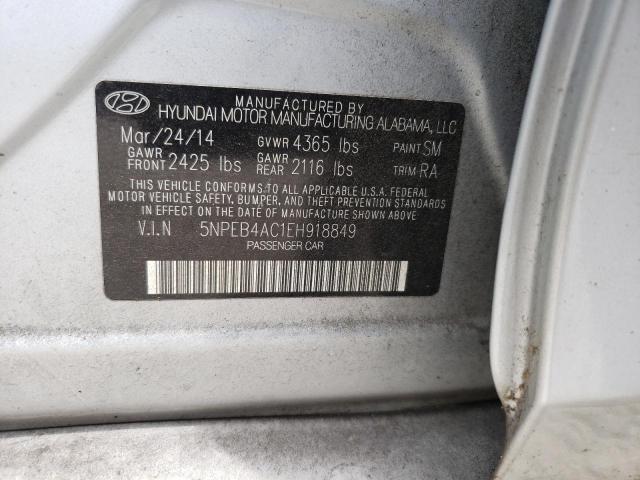 Photo 11 VIN: 5NPEB4AC1EH918849 - HYUNDAI SONATA 