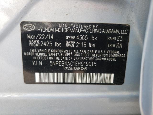 Photo 11 VIN: 5NPEB4AC1EH919015 - HYUNDAI SONATA GLS 