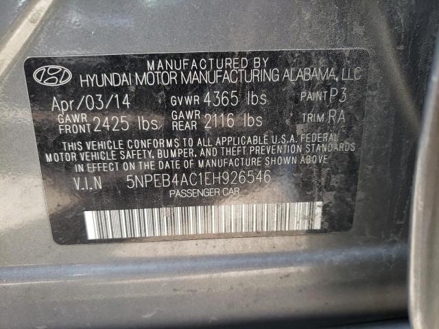 Photo 9 VIN: 5NPEB4AC1EH926546 - HYUNDAI SONATA GLS 