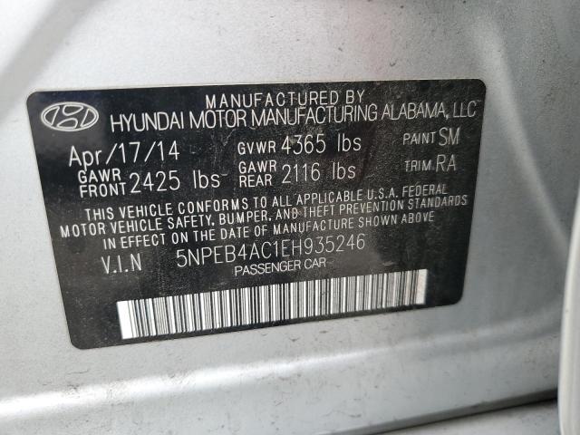 Photo 11 VIN: 5NPEB4AC1EH935246 - HYUNDAI SONATA 