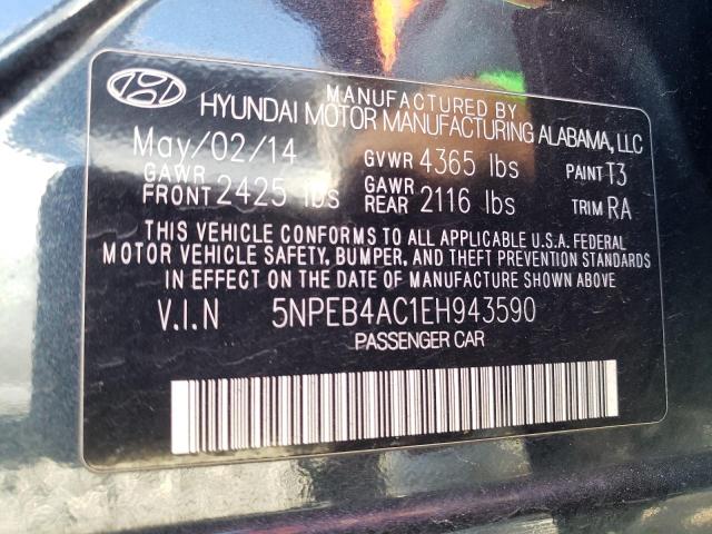 Photo 11 VIN: 5NPEB4AC1EH943590 - HYUNDAI SONATA 