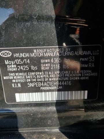 Photo 11 VIN: 5NPEB4AC1EH944416 - HYUNDAI SONATA 