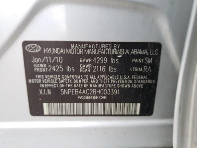 Photo 9 VIN: 5NPEB4AC2BH003391 - HYUNDAI SONATA GLS 