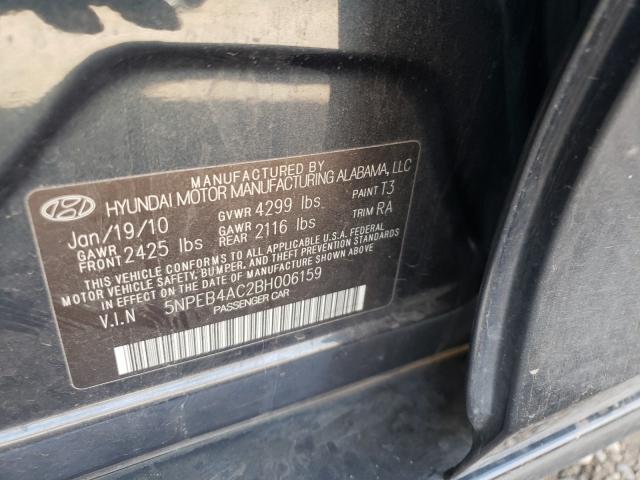 Photo 9 VIN: 5NPEB4AC2BH006159 - HYUNDAI SONATA GLS 