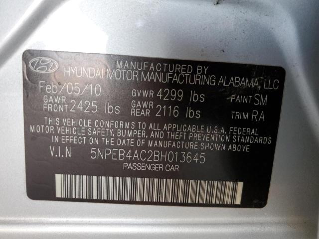 Photo 9 VIN: 5NPEB4AC2BH013645 - HYUNDAI SONATA GLS 