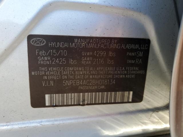 Photo 11 VIN: 5NPEB4AC2BH018134 - HYUNDAI SONATA 