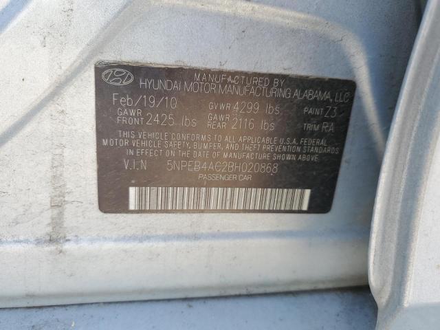 Photo 12 VIN: 5NPEB4AC2BH020868 - HYUNDAI SONATA 