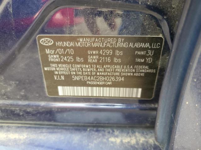 Photo 12 VIN: 5NPEB4AC2BH026394 - HYUNDAI SONATA GLS 