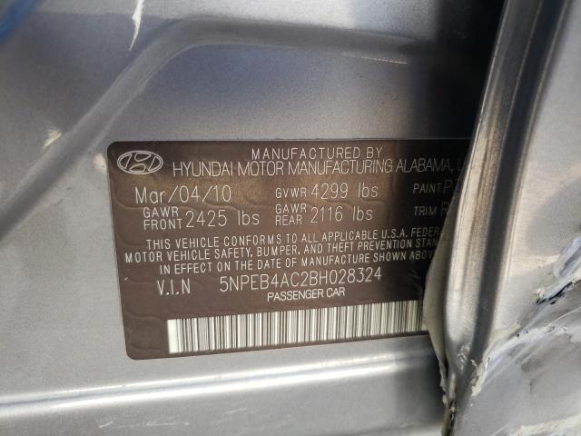 Photo 9 VIN: 5NPEB4AC2BH028324 - HYUNDAI SONATA GLS 