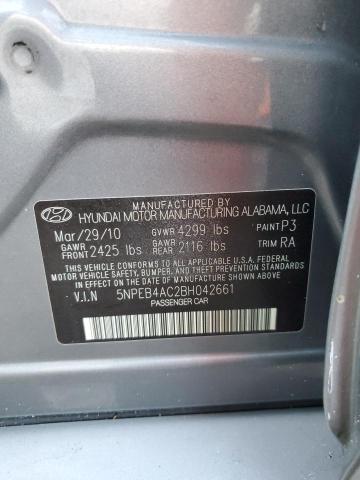 Photo 12 VIN: 5NPEB4AC2BH042661 - HYUNDAI SONATA GLS 