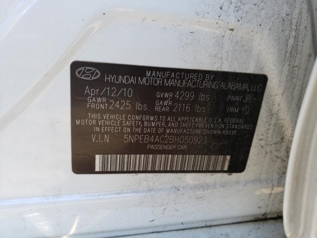 Photo 9 VIN: 5NPEB4AC2BH050923 - HYUNDAI SONATA GLS 