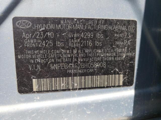 Photo 9 VIN: 5NPEB4AC2BH058908 - HYUNDAI SONATA GLS 