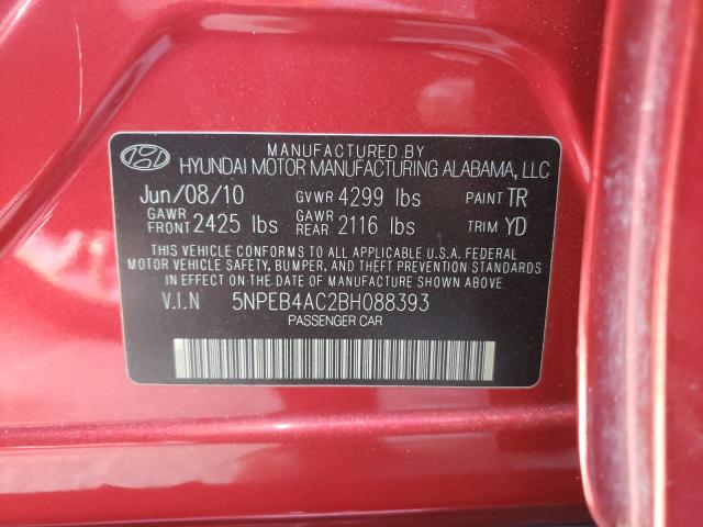 Photo 9 VIN: 5NPEB4AC2BH088393 - HYUNDAI SONATA GLS 