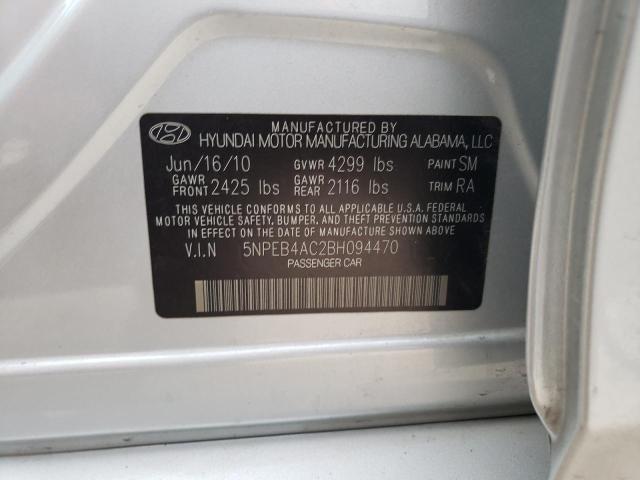 Photo 12 VIN: 5NPEB4AC2BH094470 - HYUNDAI SONATA GLS 