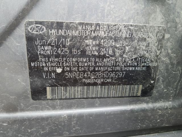 Photo 9 VIN: 5NPEB4AC2BH096297 - HYUNDAI SONATA GLS 