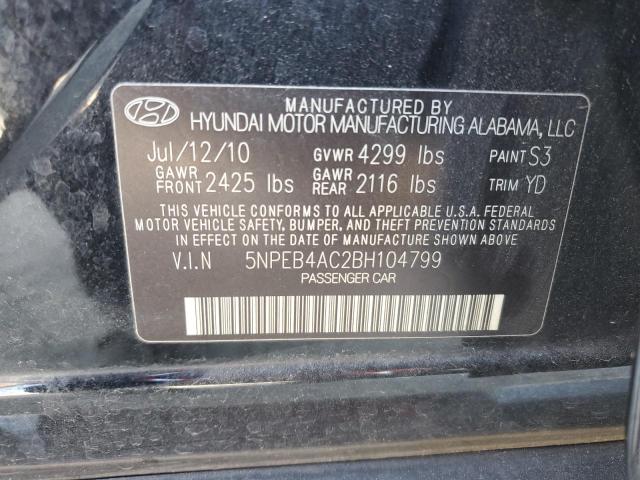 Photo 11 VIN: 5NPEB4AC2BH104799 - HYUNDAI SONATA 