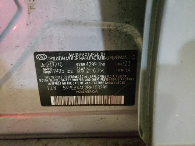 Photo 9 VIN: 5NPEB4AC2BH108299 - HYUNDAI SONATA GLS 