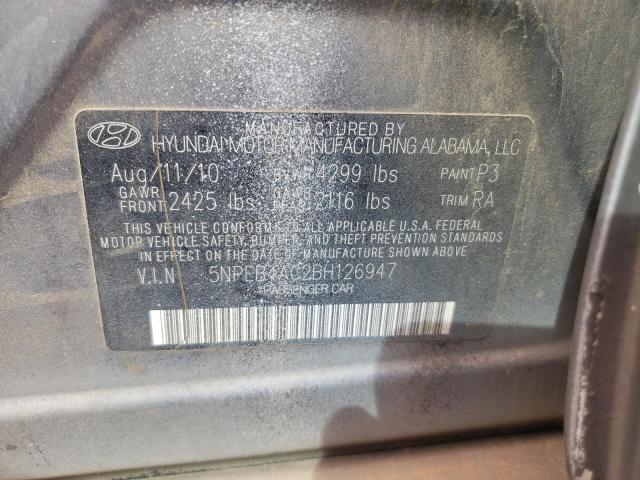 Photo 9 VIN: 5NPEB4AC2BH126947 - HYUNDAI SONATA GLS 