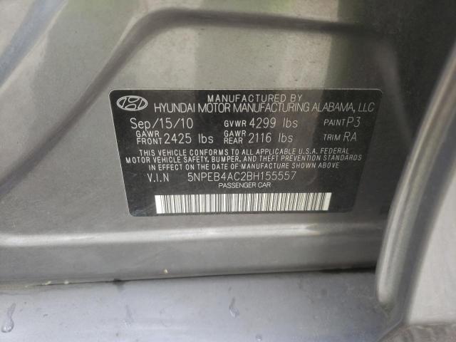 Photo 9 VIN: 5NPEB4AC2BH155557 - HYUNDAI SONATA GLS 