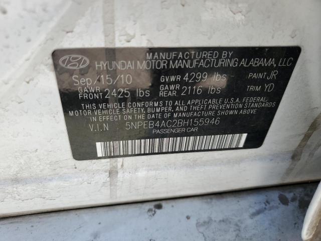 Photo 11 VIN: 5NPEB4AC2BH155946 - HYUNDAI SONATA 