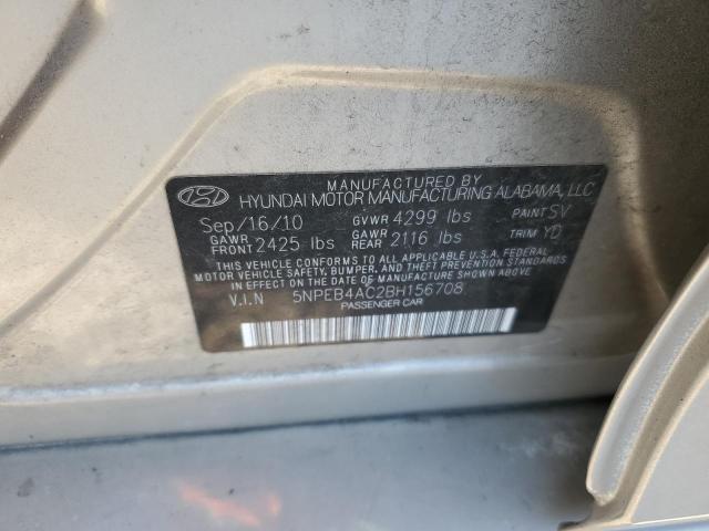 Photo 11 VIN: 5NPEB4AC2BH156708 - HYUNDAI SONATA 