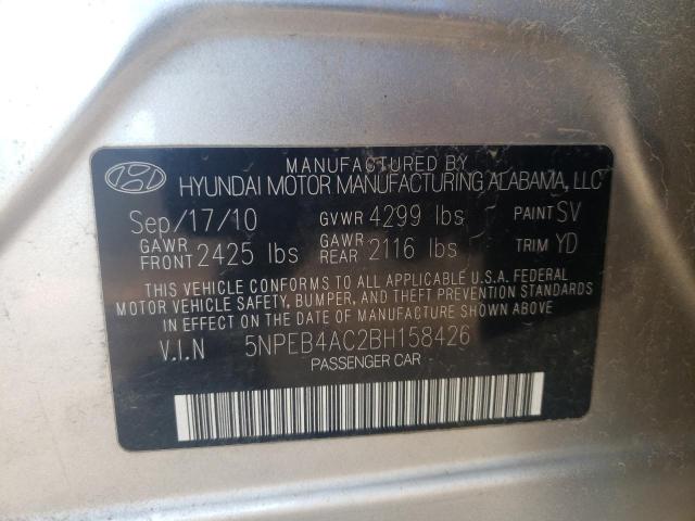 Photo 11 VIN: 5NPEB4AC2BH158426 - HYUNDAI SONATA GLS 