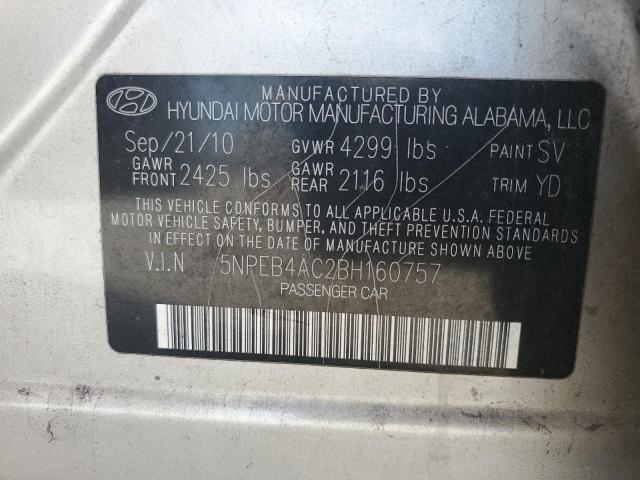 Photo 11 VIN: 5NPEB4AC2BH160757 - HYUNDAI SONATA GLS 