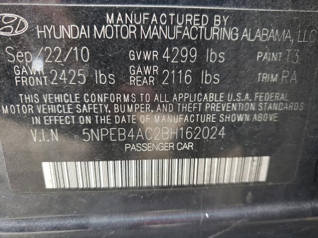 Photo 9 VIN: 5NPEB4AC2BH162024 - HYUNDAI SONATA GLS 