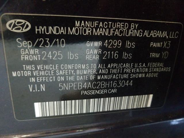 Photo 9 VIN: 5NPEB4AC2BH163044 - HYUNDAI SONATA GLS 