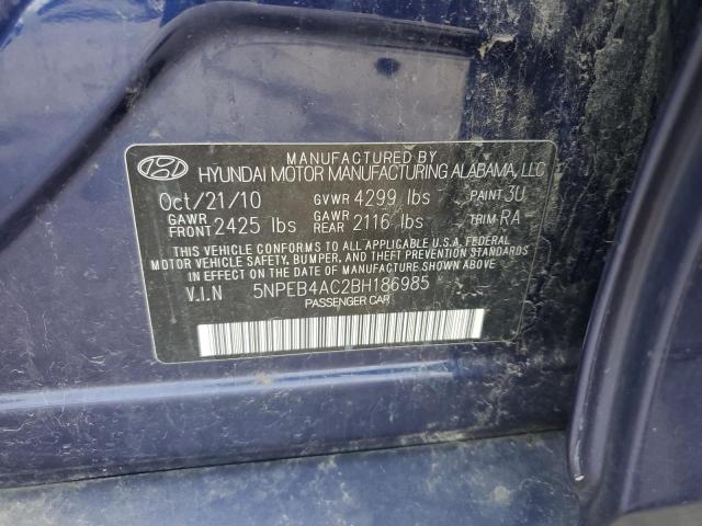 Photo 11 VIN: 5NPEB4AC2BH186985 - HYUNDAI SONATA 