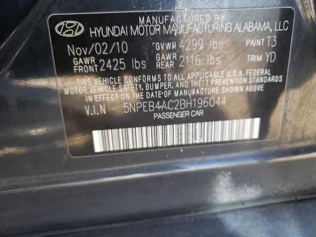 Photo 9 VIN: 5NPEB4AC2BH196044 - HYUNDAI SONATA GLS 