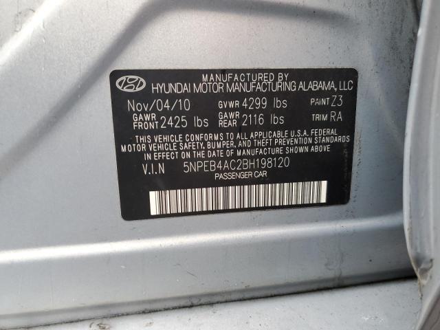 Photo 11 VIN: 5NPEB4AC2BH198120 - HYUNDAI SONATA GLS 