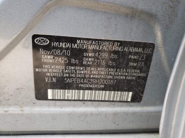 Photo 9 VIN: 5NPEB4AC2BH200187 - HYUNDAI SONATA GLS 