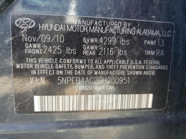 Photo 9 VIN: 5NPEB4AC2BH200951 - HYUNDAI SONATA GLS 