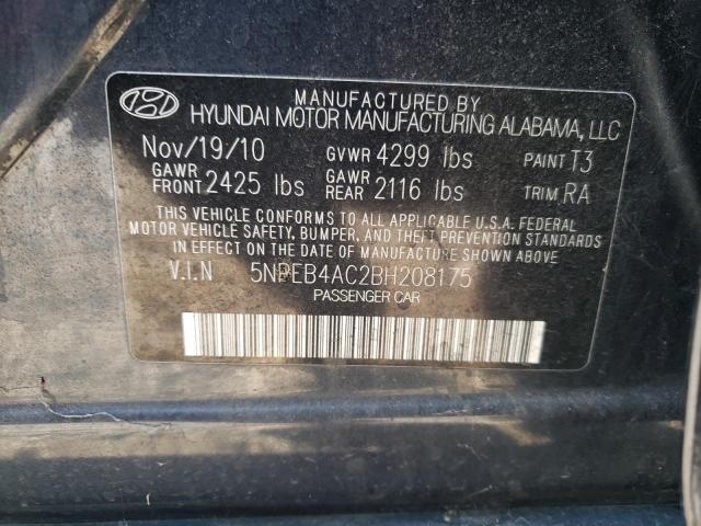 Photo 11 VIN: 5NPEB4AC2BH208175 - HYUNDAI SONATA GLS 