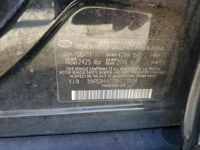 Photo 11 VIN: 5NPEB4AC2BH221024 - HYUNDAI SONATA 