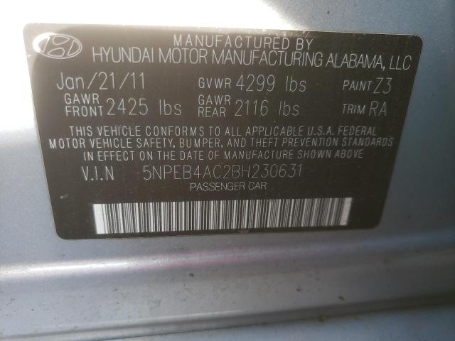 Photo 9 VIN: 5NPEB4AC2BH230631 - HYUNDAI SONATA GLS 