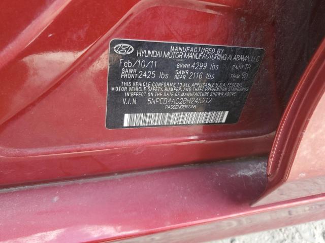 Photo 11 VIN: 5NPEB4AC2BH245212 - HYUNDAI SONATA GLS 