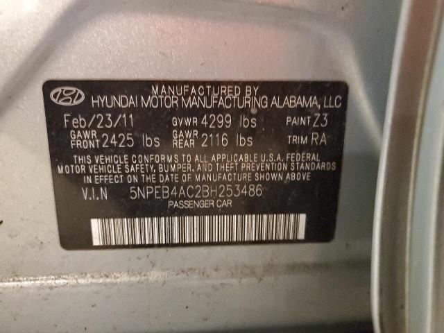 Photo 11 VIN: 5NPEB4AC2BH253486 - HYUNDAI SONATA GLS 