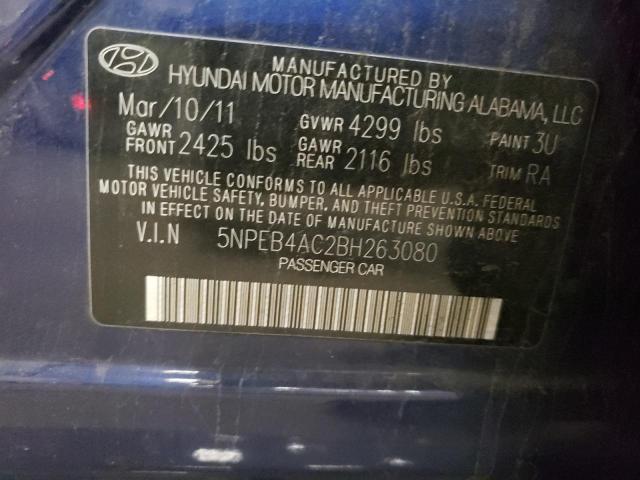 Photo 11 VIN: 5NPEB4AC2BH263080 - HYUNDAI SONATA GLS 