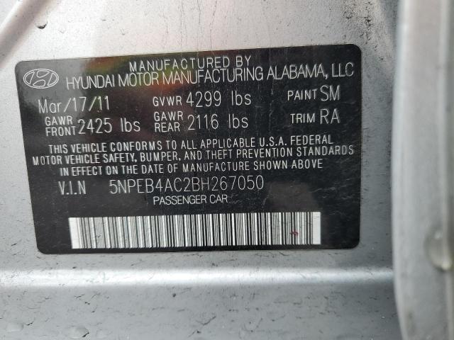 Photo 11 VIN: 5NPEB4AC2BH267050 - HYUNDAI SONATA 