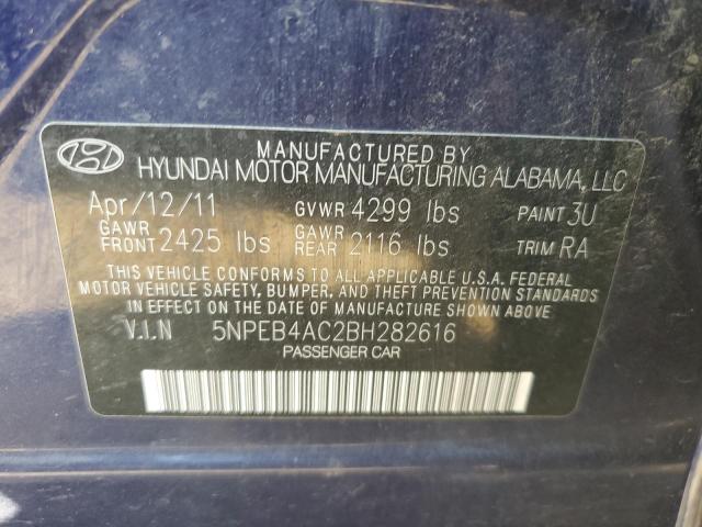 Photo 11 VIN: 5NPEB4AC2BH282616 - HYUNDAI SONATA GLS 