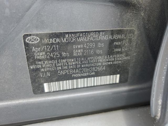 Photo 12 VIN: 5NPEB4AC2BH282664 - HYUNDAI SONATA 