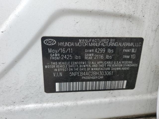 Photo 11 VIN: 5NPEB4AC2BH303061 - HYUNDAI SONATA 