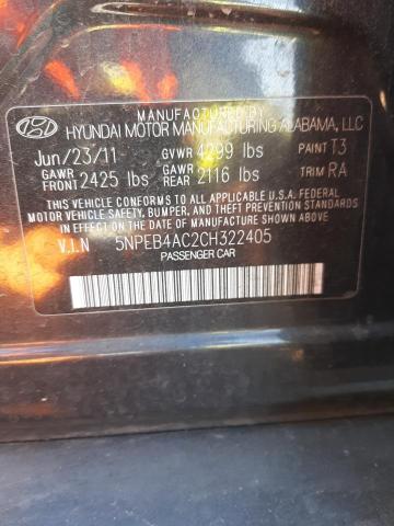 Photo 11 VIN: 5NPEB4AC2CH322405 - HYUNDAI SONATA GLS 