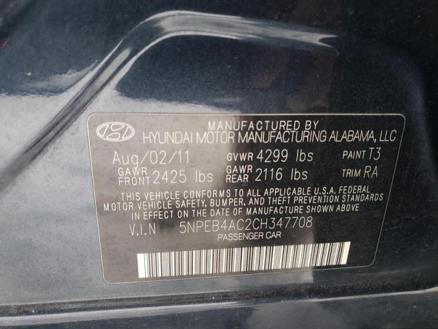 Photo 11 VIN: 5NPEB4AC2CH347708 - HYUNDAI SONATA 