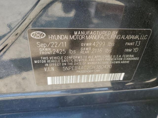 Photo 11 VIN: 5NPEB4AC2CH380420 - HYUNDAI SONATA GLS 